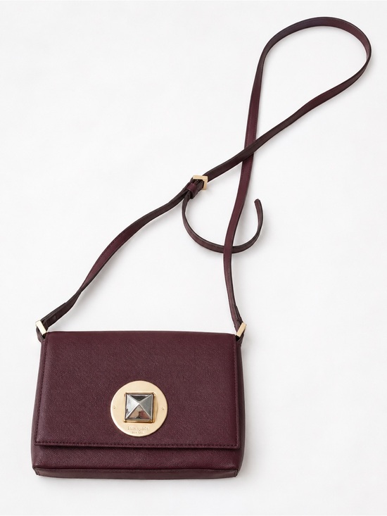 kate spade Handbags - kate spade plum crossbody bag with gold turnlock
